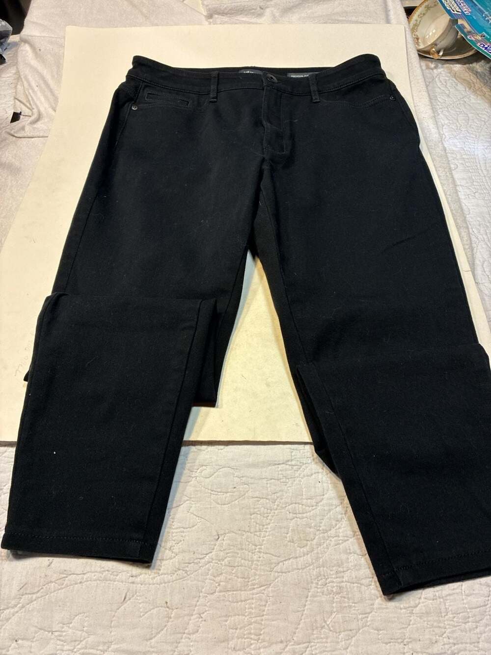 J.Jill Premium-Flex High-Rise Leggings Black Jeans Size 12